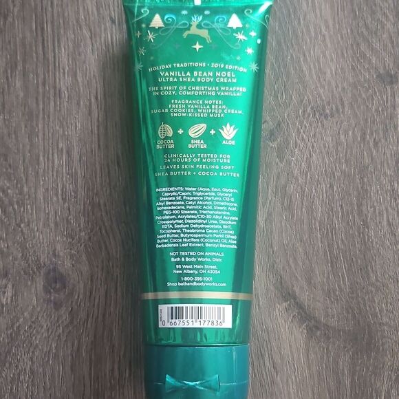 Bath & Body Works VANILLA BEAN NOEL 8oz BODY CREAM - Picture 5 of 5